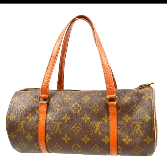 Louis Vuitton PAPILLON 30 Handbag Pouch Monogrammed Canvas